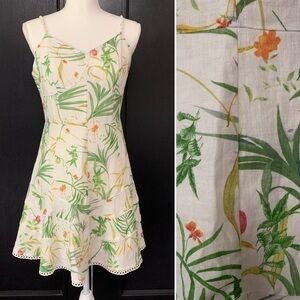 Nwt a loves a tropical floral linen mini dress
